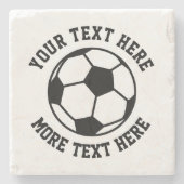 Aangepaste voetbalfan onderzetters gemaakt van ste (Voorkant)