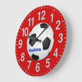 Aangepaste voetbalklokken met instructies grote klok (Hoek)