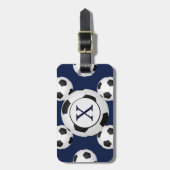 Aangepaste Voetballen voor monogram Bagagelabel (Voorkant verticaal)