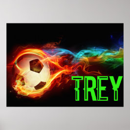 aangepaste voetballer kinderen zullen van houden poster