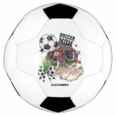 Aangepaste Voetbalmoeder Fotosamenstelling Voetbal (Voorkant)
