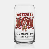 Aangepaste voetbalmoeder sportmoeder Moederdag Blikvorm Glas (Achterkant)