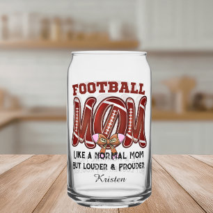 Aangepaste voetbalmoeder sportmoeder Moederdag Blikvorm Glas