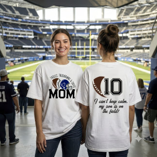 Aangepaste Voetbalmoeder Tackelt Aanrakingen Koffi T-shirt