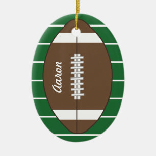 Aangepaste Voetbalornament Keramisch Ornament
