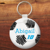 Aangepaste voetbalsleutelketen sleutelhanger (Voorkant)