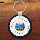 Aangepaste Voetbalspeler Naam & Initiaal Team Foto Sleutelhanger (Achterkant)