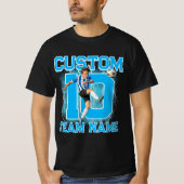 Aangepaste voetbalspeler tee, persoonlijk jouw num t-shirt (Voorkant)