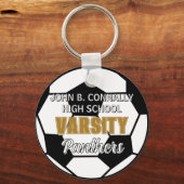 Aangepaste voetbalteam-sleutelhanger voor middelba sleutelhanger (Achterkant)