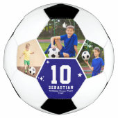 Aangepaste Voetbalteam Speler Foto's en Tekst Voetbal (Voorkant)