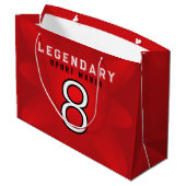 Aangepaste Voetbalteamspeler Groot Cadeauzakje (Achterkant Gekanteld)