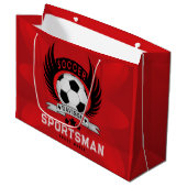 Aangepaste Voetbalteamspeler Groot Cadeauzakje (Voorkant Gekanteld)