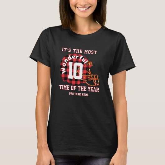 Aangepaste voetbaltrui Kerst T-shirt - Dames  (Voorkant)