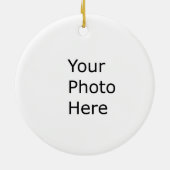 Aangepaste voetbalversiering keramisch ornament (Achterkant)