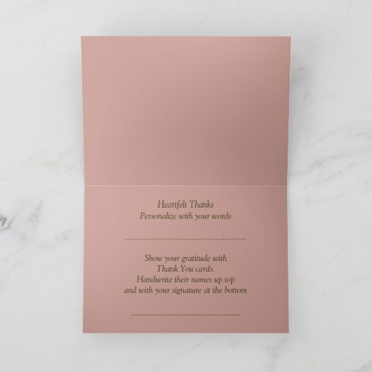 Aangepaste voetkaart - Bedankt voor je creditcard (Binnen)