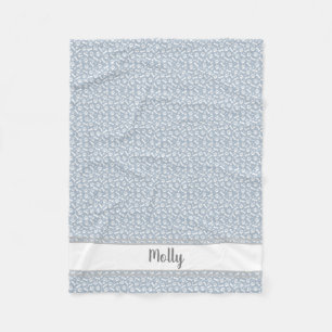 Aangepaste voetpakje - Paw Prints Dog Botten Fleece Deken