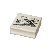 Aangepaste  Vogel Ex Libris Boek Rubberstempel (Stempel)