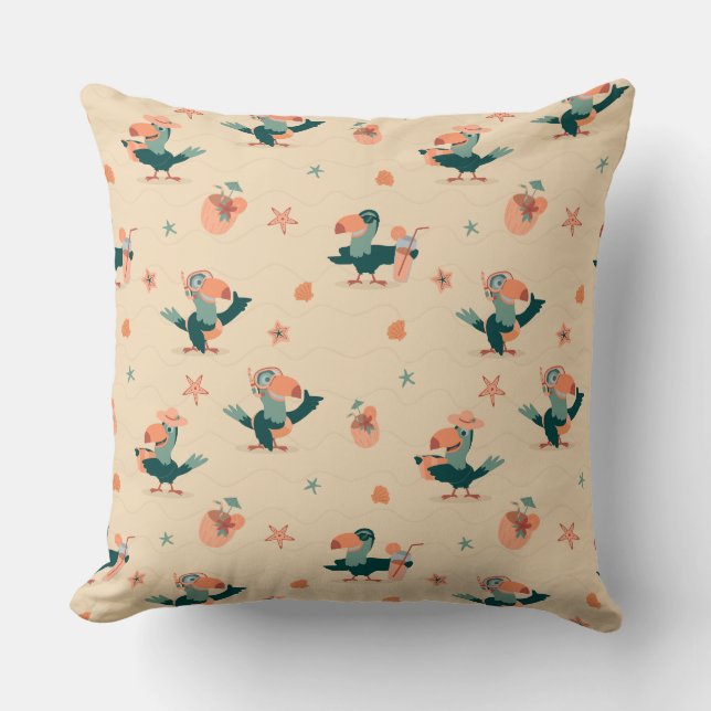 Aangepaste Vogel Foto Kussen Gift (Voorkant)