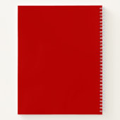 Aangepaste vogelaanflenmaand augustus oppy notitieboek (Achterkant)