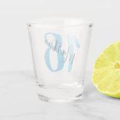 Aangepaste vogelcadeau | 18e | 21e | 40e | 50e S Shot Glas (Achterkant)