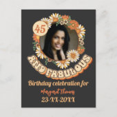 Aangepaste vogeldag Partij Matching Group floral g Uitnodiging Briefkaart (Voorkant)