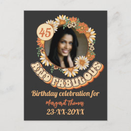 Aangepaste vogeldag Partij Matching Group floral g Uitnodiging Briefkaart