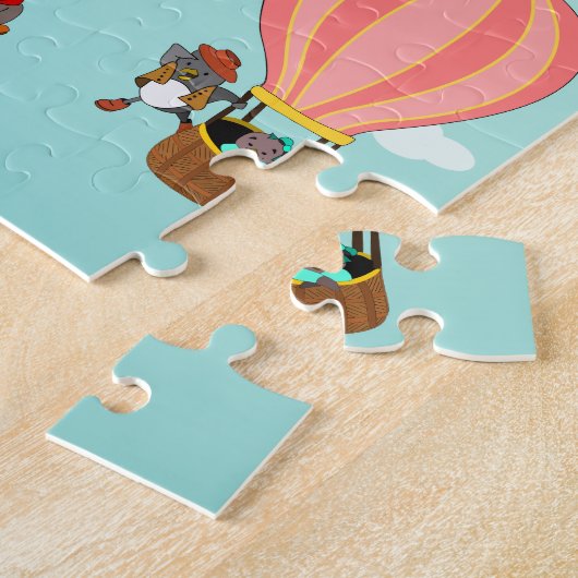 Aangepaste vogelillustratie voor kinderen legpuzzel (Zijkant)