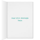 Aangepaste vogelkaart - Cartoon kat (Binnen (Rechts))