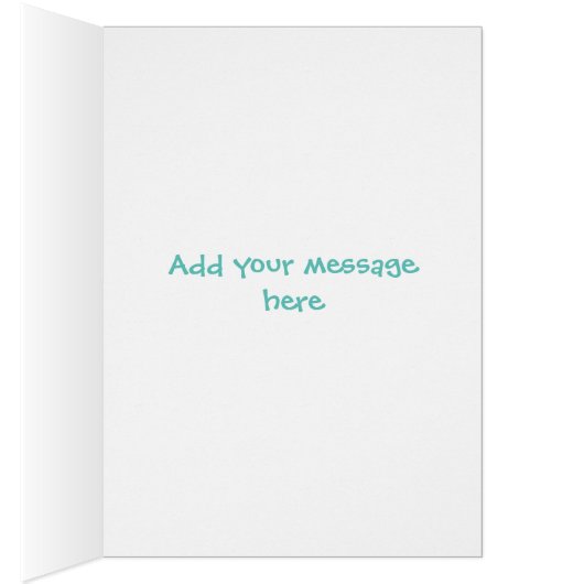 Aangepaste vogelkaart - Cartoon kat (Binnen (Rechts))