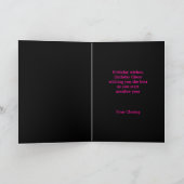 Aangepaste vogelkaart voor toptepje kaart (Binnen)