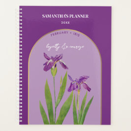 Aangepaste vogelmaand februari Iris Planner