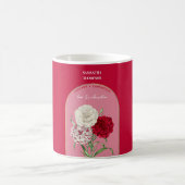 Aangepaste vogelmaand januari koffiemok (Center)