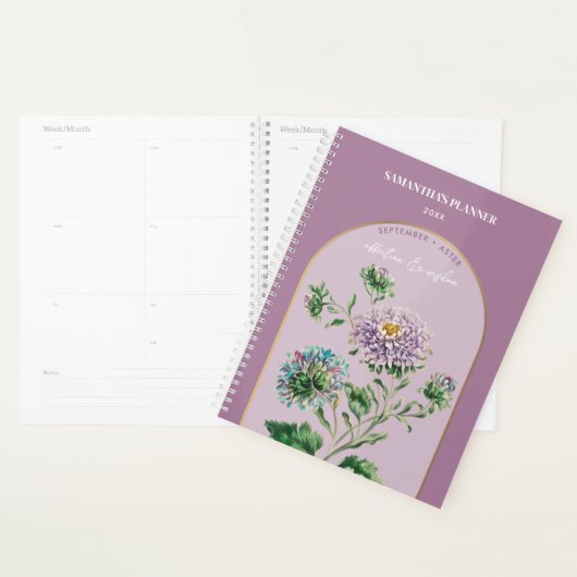 Aangepaste vogelmaand september pleister planner (Display)