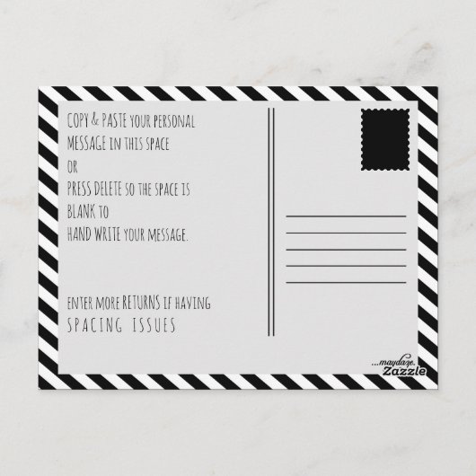 Aangepaste vogelreizen rond de zon briefkaart (Achterkant)