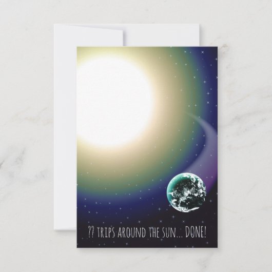 Aangepaste vogelreizen rond de zon kaart (Voorkant)