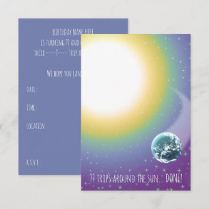 Aangepaste vogelreizen rond de zon kaart