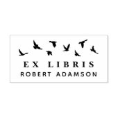 Aangepaste vogels persoonlijke bibliotheek ex libr rubberstempel (Afrduk)
