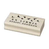 Aangepaste vogels persoonlijke bibliotheek ex libr rubberstempel (Stempel)
