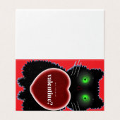 Aangepaste Void Kat Lichtgevende Valentijnkaart Kaart (Buitenkant ongevouwen)