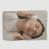 Aangepaste volledige foto modern  golfhanddoek (Horizontaal)