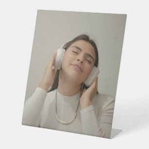 Aangepaste volledige foto modern reclamebord met voetstuk