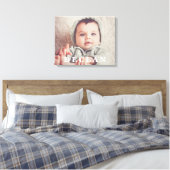 Aangepaste volledige foto portret van kind canvas afdruk (Insitu (Slaapkamer))