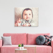 Aangepaste volledige foto portret van kind canvas afdruk (Insitu (Woonkamer))