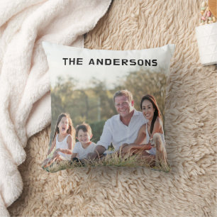 Aangepaste volledige fotofamilie kussen