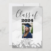 Aangepaste volledige uitnodiging voor foto-Afstude (Achterkant)