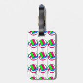 Aangepaste Volleybal Bagage Label (Achterkant verticaal)