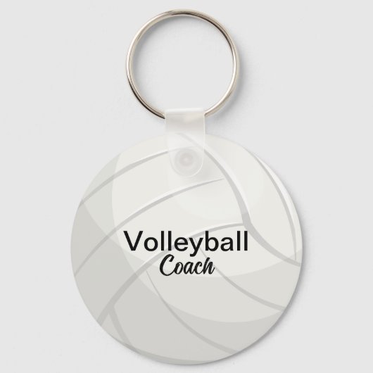 Aangepaste volleybal coach Keepsake Sleutelhanger (Voorkant)