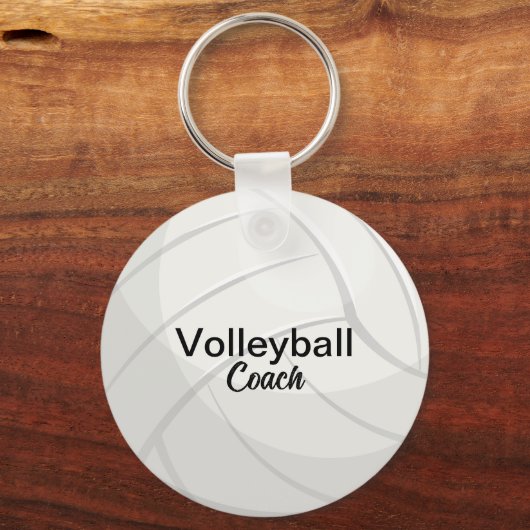 Aangepaste volleybal coach Keepsake Sleutelhanger (Voorkant)