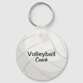 Aangepaste volleybal coach Keepsake Sleutelhanger (Achterkant)