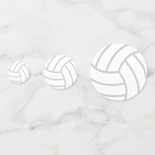 Aangepaste Volleybal Feest Tafel Confetti (Achterkanten)